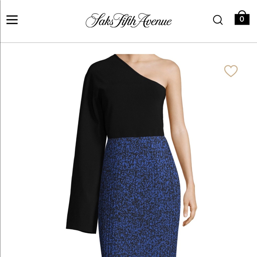 Solace London One Shoulder Black top